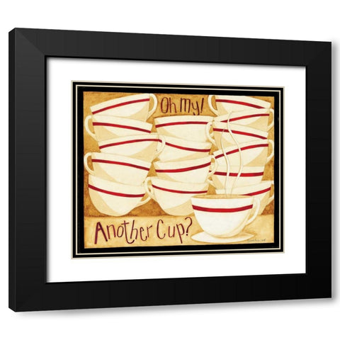 Another Cup Black Modern Wood Framed Art Print with Double Matting by DiPaolo, Dan