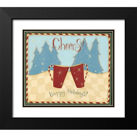 Cheers Black Modern Wood Framed Art Print with Double Matting by DiPaolo, Dan