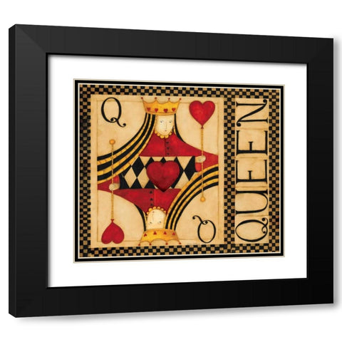 Queen Black Modern Wood Framed Art Print with Double Matting by DiPaolo, Dan