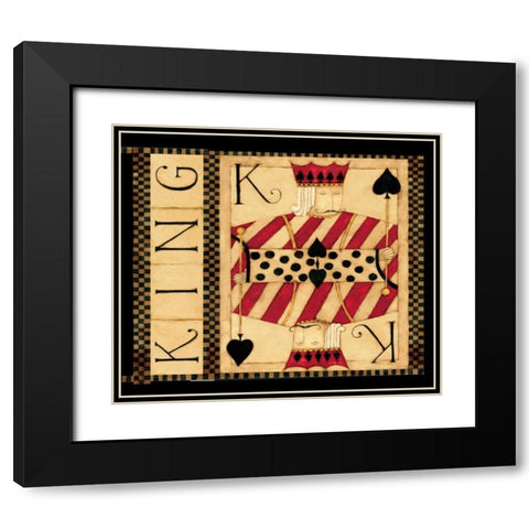 K Black Modern Wood Framed Art Print with Double Matting by DiPaolo, Dan