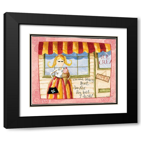 A Day Out Black Modern Wood Framed Art Print with Double Matting by DiPaolo, Dan