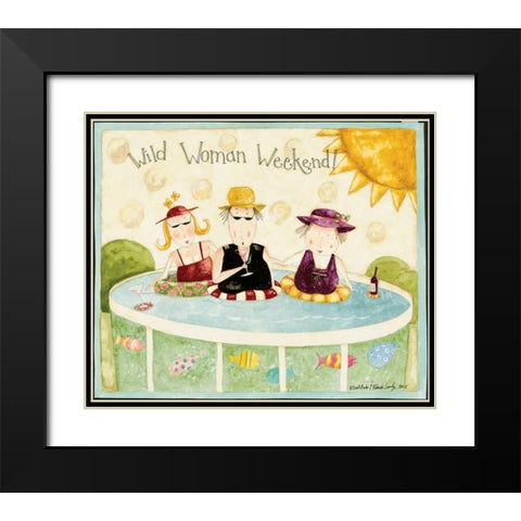 Club Black Modern Wood Framed Art Print with Double Matting by DiPaolo, Dan