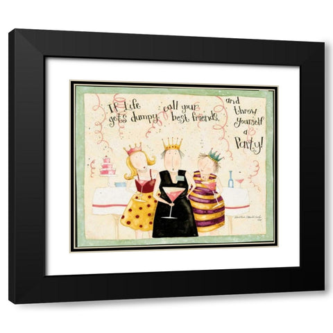 Look At Us Black Modern Wood Framed Art Print with Double Matting by DiPaolo, Dan