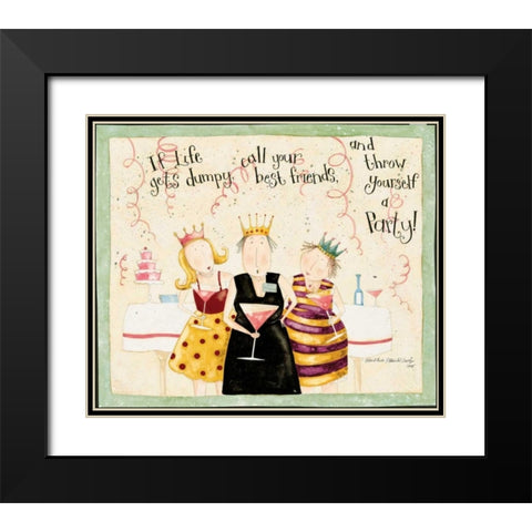Look At Us Black Modern Wood Framed Art Print with Double Matting by DiPaolo, Dan