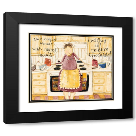 Only Me Black Modern Wood Framed Art Print with Double Matting by DiPaolo, Dan