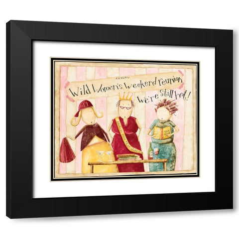 Wild Black Modern Wood Framed Art Print with Double Matting by DiPaolo, Dan