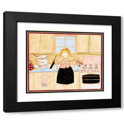 Anyone Black Modern Wood Framed Art Print with Double Matting by DiPaolo, Dan