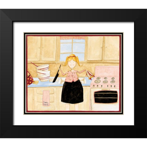 Anyone Black Modern Wood Framed Art Print with Double Matting by DiPaolo, Dan