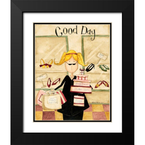 Good Day Black Modern Wood Framed Art Print with Double Matting by DiPaolo, Dan