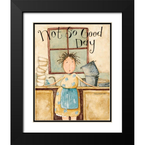 Not So Good Day Black Modern Wood Framed Art Print with Double Matting by DiPaolo, Dan