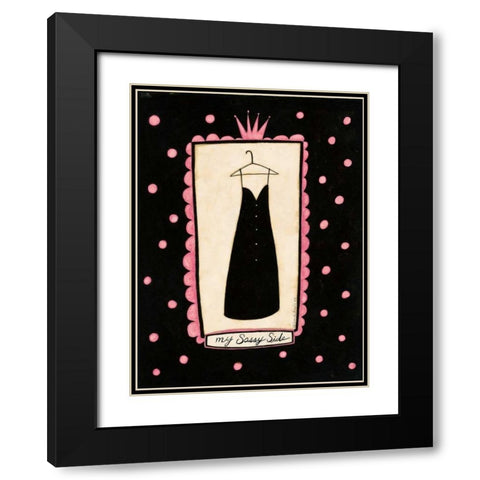 Dress Black Modern Wood Framed Art Print with Double Matting by DiPaolo, Dan