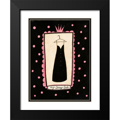 Dress Black Modern Wood Framed Art Print with Double Matting by DiPaolo, Dan