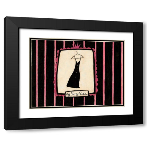 Skinny Dress Black Modern Wood Framed Art Print with Double Matting by DiPaolo, Dan