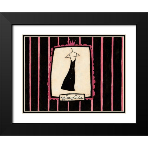 Skinny Dress Black Modern Wood Framed Art Print with Double Matting by DiPaolo, Dan