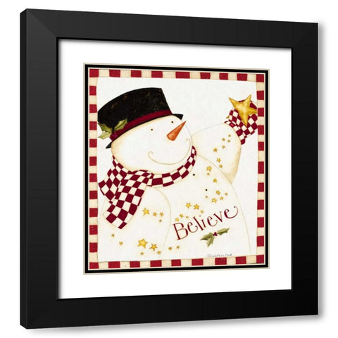 Snow Black Modern Wood Framed Art Print with Double Matting by DiPaolo, Dan