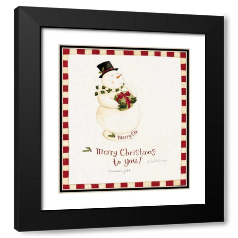 Christmas Black Modern Wood Framed Art Print with Double Matting by DiPaolo, Dan