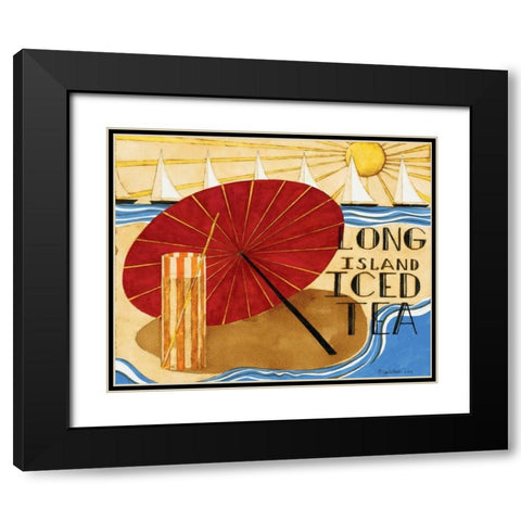 Iced Tea Black Modern Wood Framed Art Print with Double Matting by DiPaolo, Dan