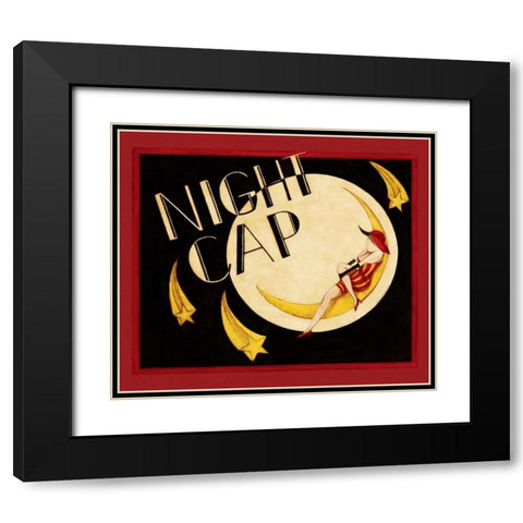 Night Cap Black Modern Wood Framed Art Print with Double Matting by DiPaolo, Dan