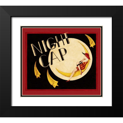 Night Cap Black Modern Wood Framed Art Print with Double Matting by DiPaolo, Dan