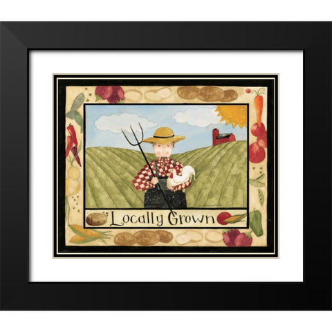 Locally Grown Black Modern Wood Framed Art Print with Double Matting by DiPaolo, Dan