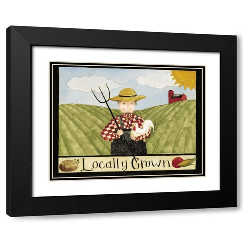 Locally Black Modern Wood Framed Art Print with Double Matting by DiPaolo, Dan