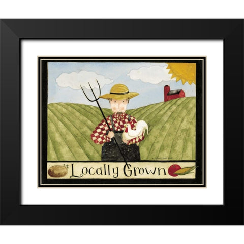 Locally Black Modern Wood Framed Art Print with Double Matting by DiPaolo, Dan