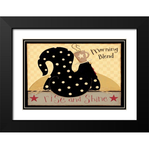 Morning Blend Black Modern Wood Framed Art Print with Double Matting by DiPaolo, Dan