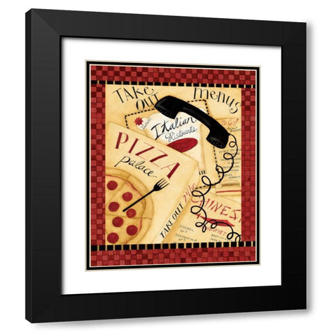Take Out Black Modern Wood Framed Art Print with Double Matting by DiPaolo, Dan