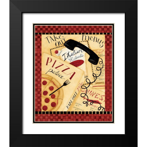 Take Out Black Modern Wood Framed Art Print with Double Matting by DiPaolo, Dan