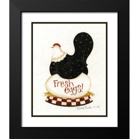 Fresh Black Modern Wood Framed Art Print with Double Matting by DiPaolo, Dan