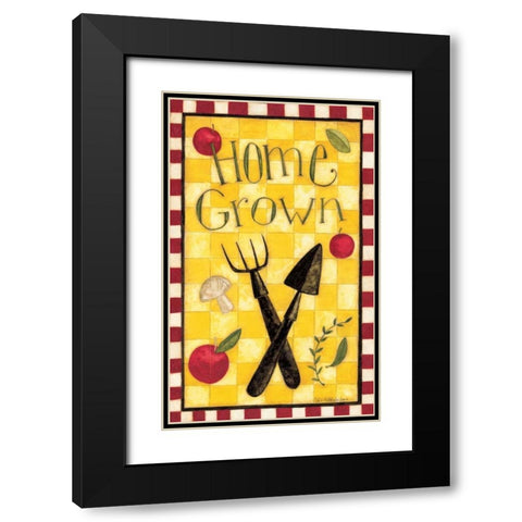 Home Grown Black Modern Wood Framed Art Print with Double Matting by DiPaolo, Dan