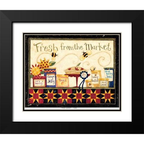 Fresh Market Black Modern Wood Framed Art Print with Double Matting by DiPaolo, Dan