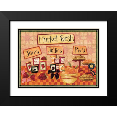 Legacy Market  Fresh Black Modern Wood Framed Art Print with Double Matting by DiPaolo, Dan