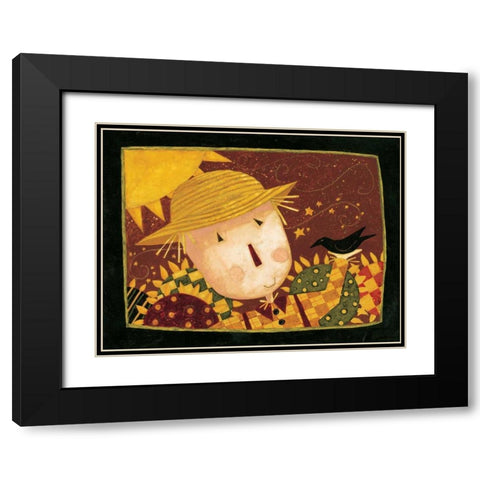 October Black Modern Wood Framed Art Print with Double Matting by DiPaolo, Dan