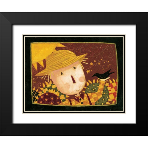 October Black Modern Wood Framed Art Print with Double Matting by DiPaolo, Dan
