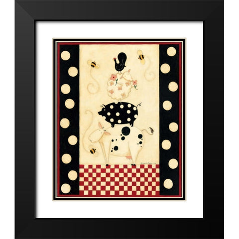 Up Top Black Modern Wood Framed Art Print with Double Matting by DiPaolo, Dan