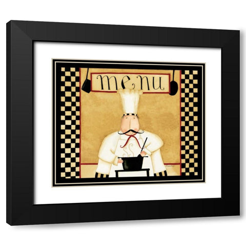 No Menu Black Modern Wood Framed Art Print with Double Matting by DiPaolo, Dan
