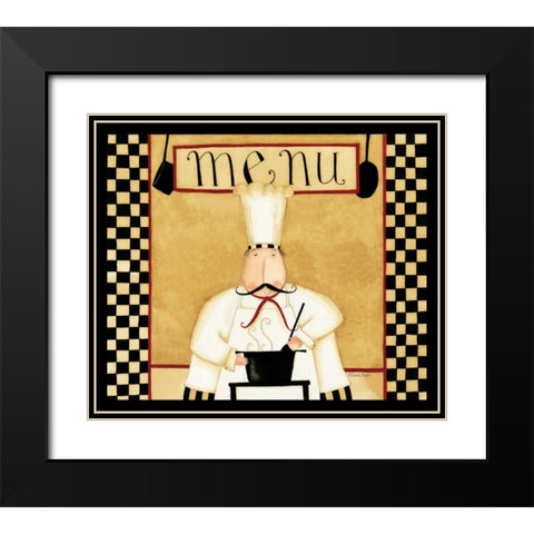 No Menu Black Modern Wood Framed Art Print with Double Matting by DiPaolo, Dan