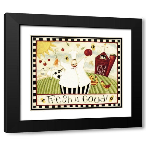 Fresh Goods Black Modern Wood Framed Art Print with Double Matting by DiPaolo, Dan