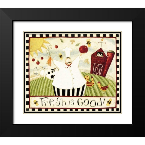 Fresh Goods Black Modern Wood Framed Art Print with Double Matting by DiPaolo, Dan