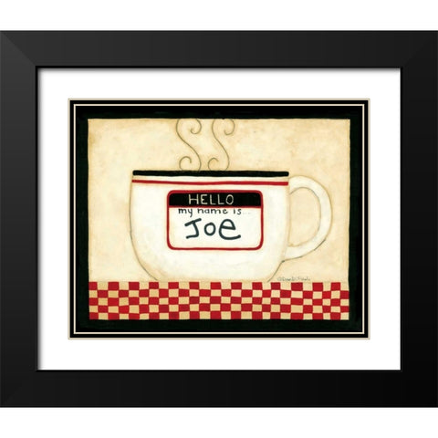 Name Black Modern Wood Framed Art Print with Double Matting by DiPaolo, Dan