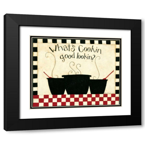 Whats Cooking Black Modern Wood Framed Art Print with Double Matting by DiPaolo, Dan