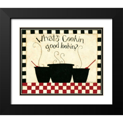 Whats Cooking Black Modern Wood Framed Art Print with Double Matting by DiPaolo, Dan