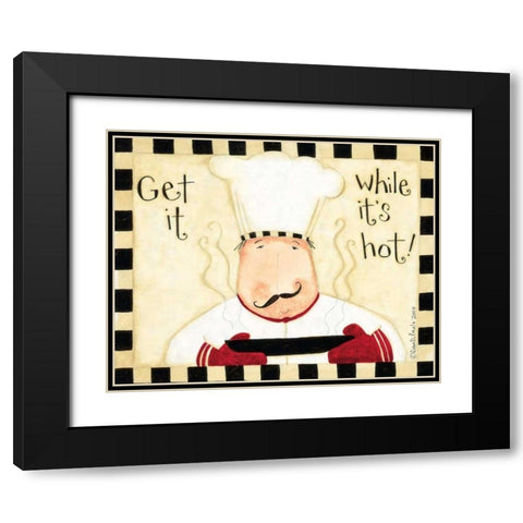 Get It While Its Hot Black Modern Wood Framed Art Print with Double Matting by DiPaolo, Dan