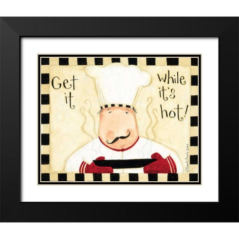 Get It While Its Hot Black Modern Wood Framed Art Print with Double Matting by DiPaolo, Dan