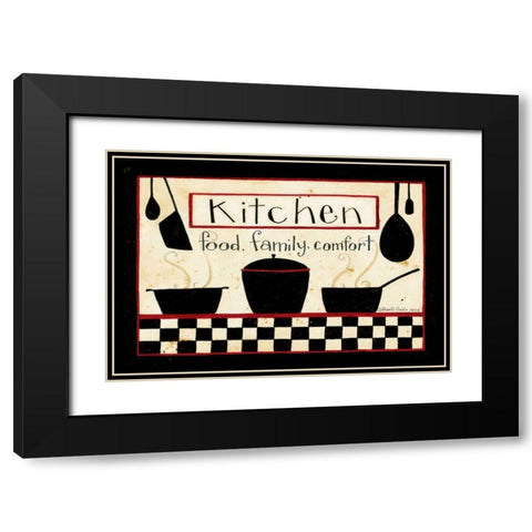 Kitchen Black Modern Wood Framed Art Print with Double Matting by DiPaolo, Dan