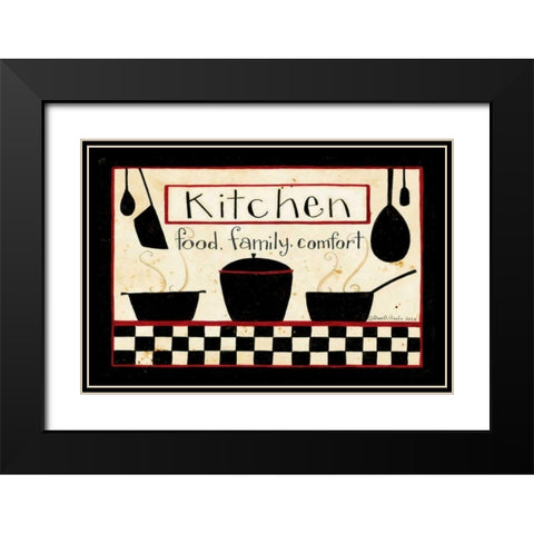 Kitchen Black Modern Wood Framed Art Print with Double Matting by DiPaolo, Dan