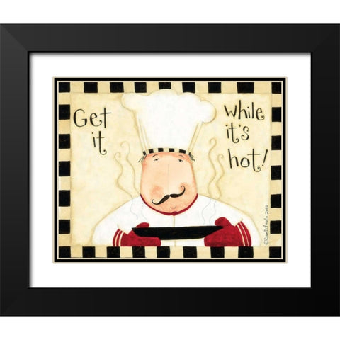 Get It While Its Hot Black Modern Wood Framed Art Print with Double Matting by DiPaolo, Dan