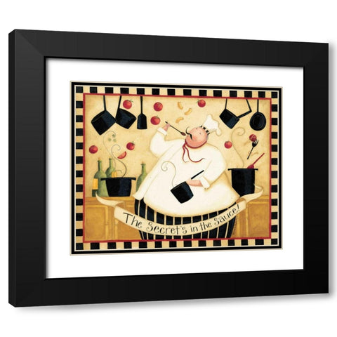 Secret Sauce Black Modern Wood Framed Art Print with Double Matting by DiPaolo, Dan
