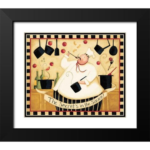 Secret Sauce Black Modern Wood Framed Art Print with Double Matting by DiPaolo, Dan